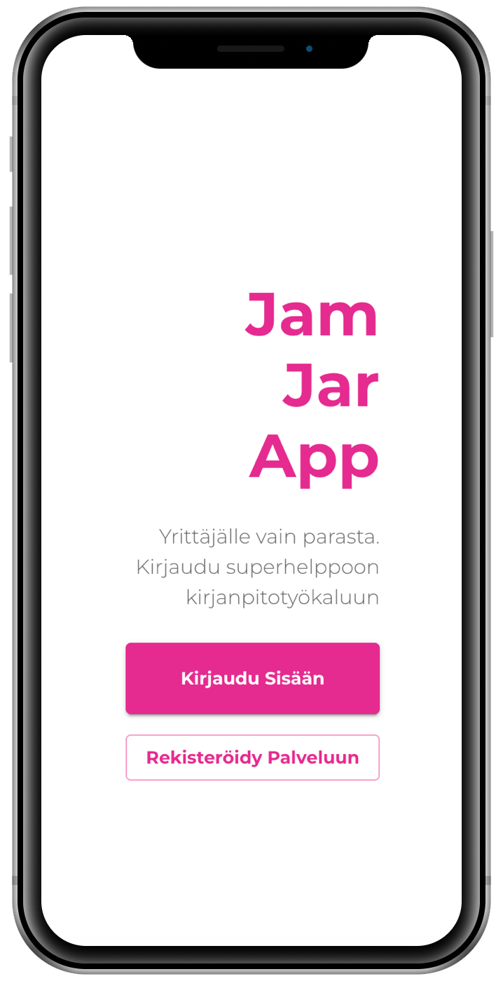 JamJarApp-kirjanpitojarjestelma